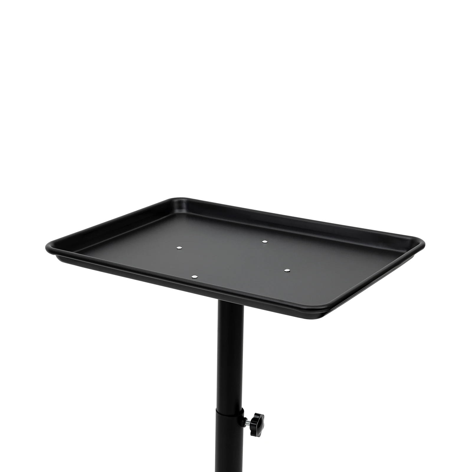 Rolling Salon Tray with Wheels & Adjustable Height Aluminum Tattoo Tray Trolley on Wheels Hair Stylist Instrument