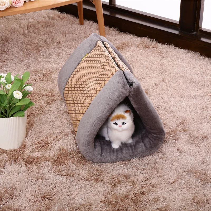 

Dual use dog bed, four season universal pet mat, cat bed sleeping mat, dog house villa, teddy bear, small dog bed, winter