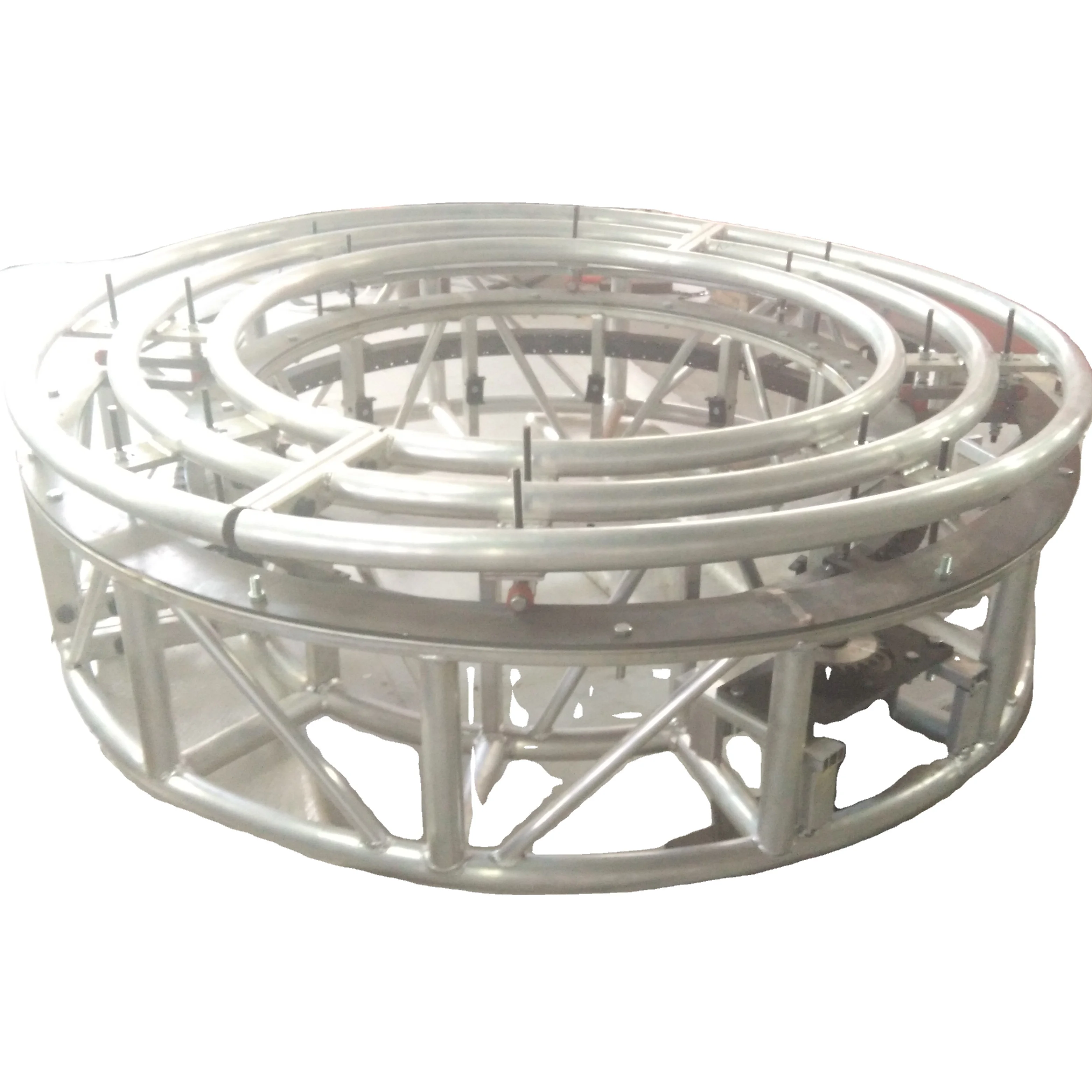 

For Sale Smart DMX 512 Control Aluminum Rotating Round Lighting Rotating Stage Truss