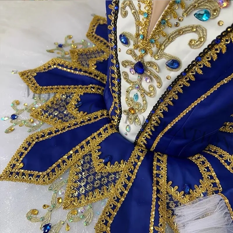 

Высококачественная новая эксклюзивная юбка-пачка Esmilada королевского синего цвета в стиле «дочь фараона» для балетных выступлений, для взрослых и детей.