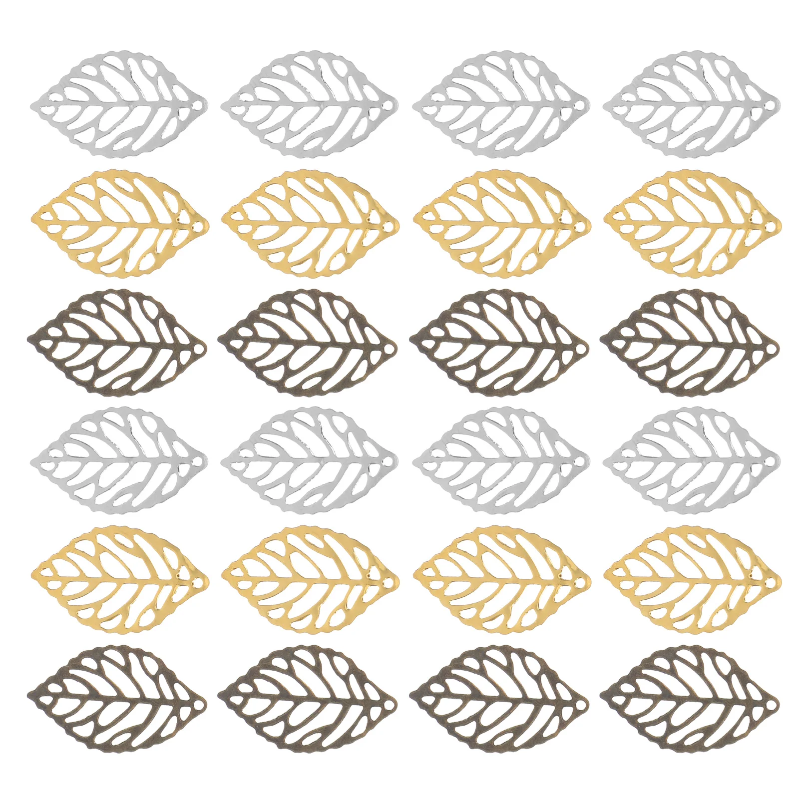 

150Pcs Hollow Zinc Alloy Tree Leaf Charms DIY Jewelry Making Necklace Earring Bracelet Craft Hairpin Accessories