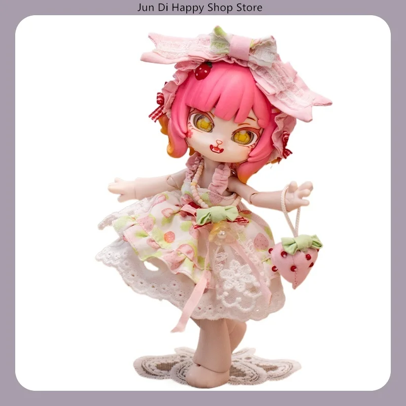 COME4FREE Dessert Series Sugar Frosted Berry Branch 1/12 BJD Doll Clothes Dress Cute OB11 Doll Skirt Outfit