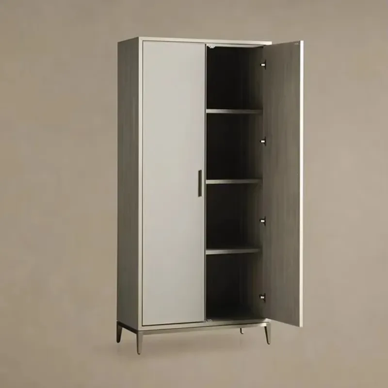 Luxury living room furniture with walnut veneer and lockers