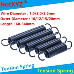 Open Hook Tension Spring Pullback Spring Coil Extension Spring Draught Spring Wire Diameter 2.5mm Outer Diameter 20mm