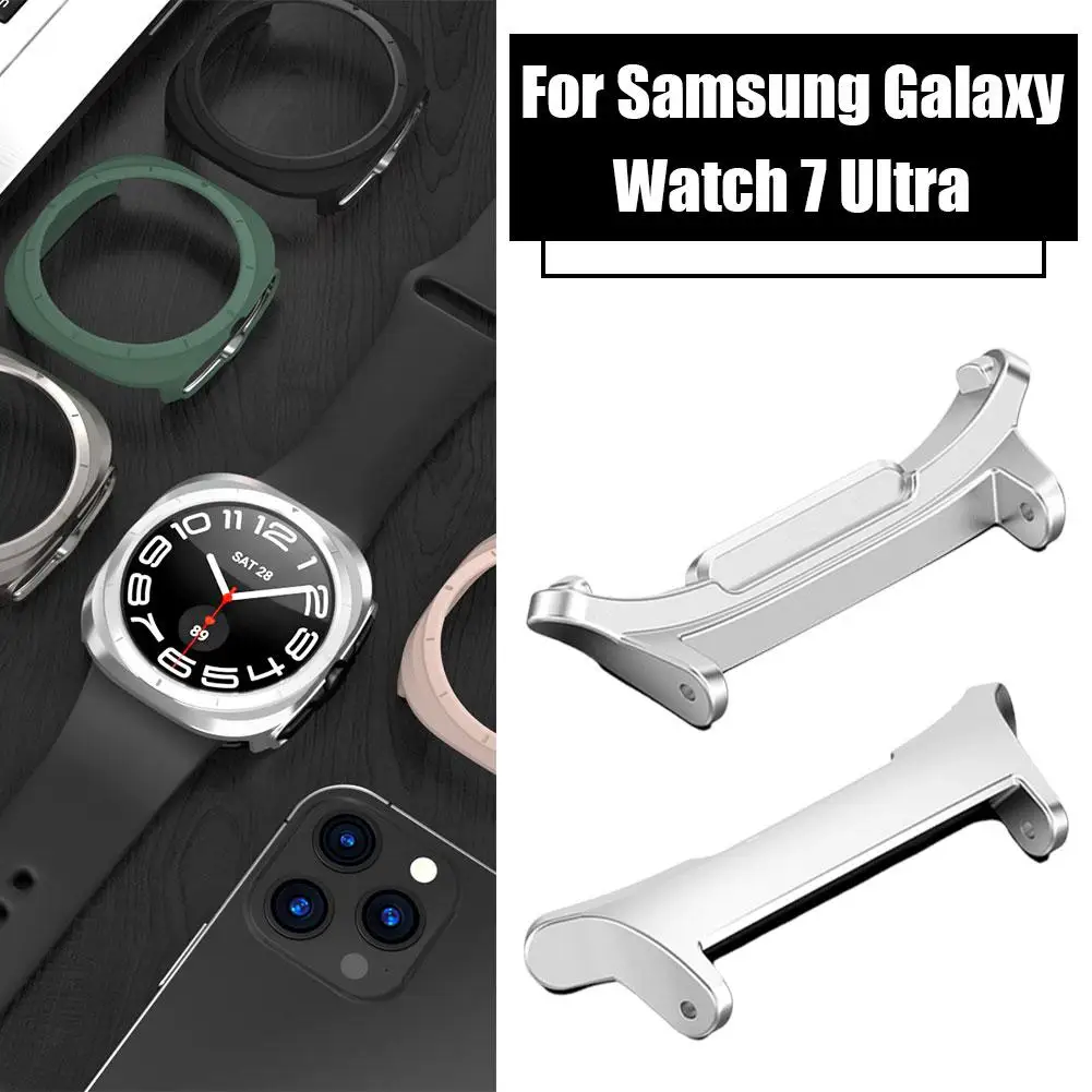 Metal Connector For Samsung Watch 7ultra Head Button Buckle Connector Wrist Strap Accessories