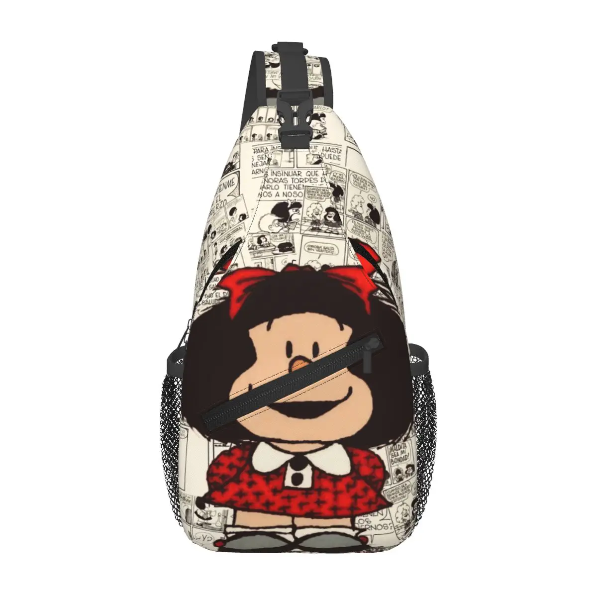 

Пользовательский аниме Mafalda плечевой рюкзак через плечо нагрудный рюкзак дорожные сумки на плечо нагрудная сумка мультфильм Kawaii рюкзак на плечо