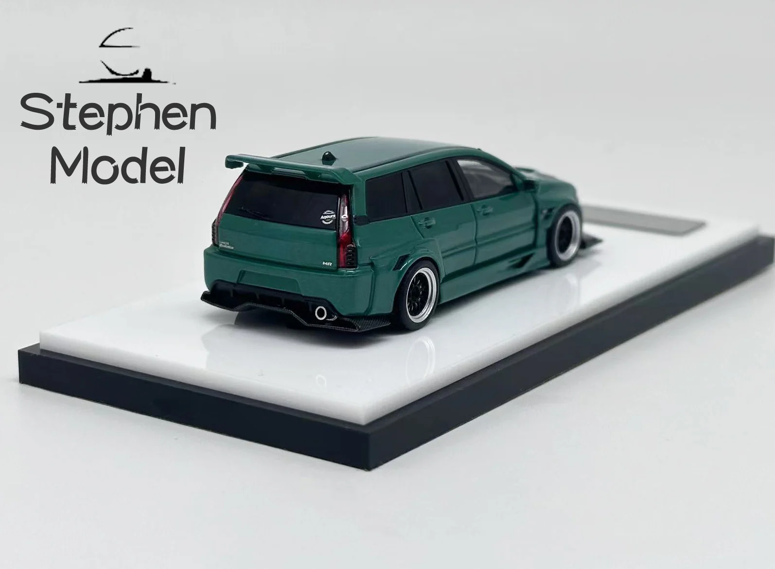 خطأ 404 1:64 EVO Lancer Evolution 9 lX نموذج سيارة من الراتنج الأخضر #6