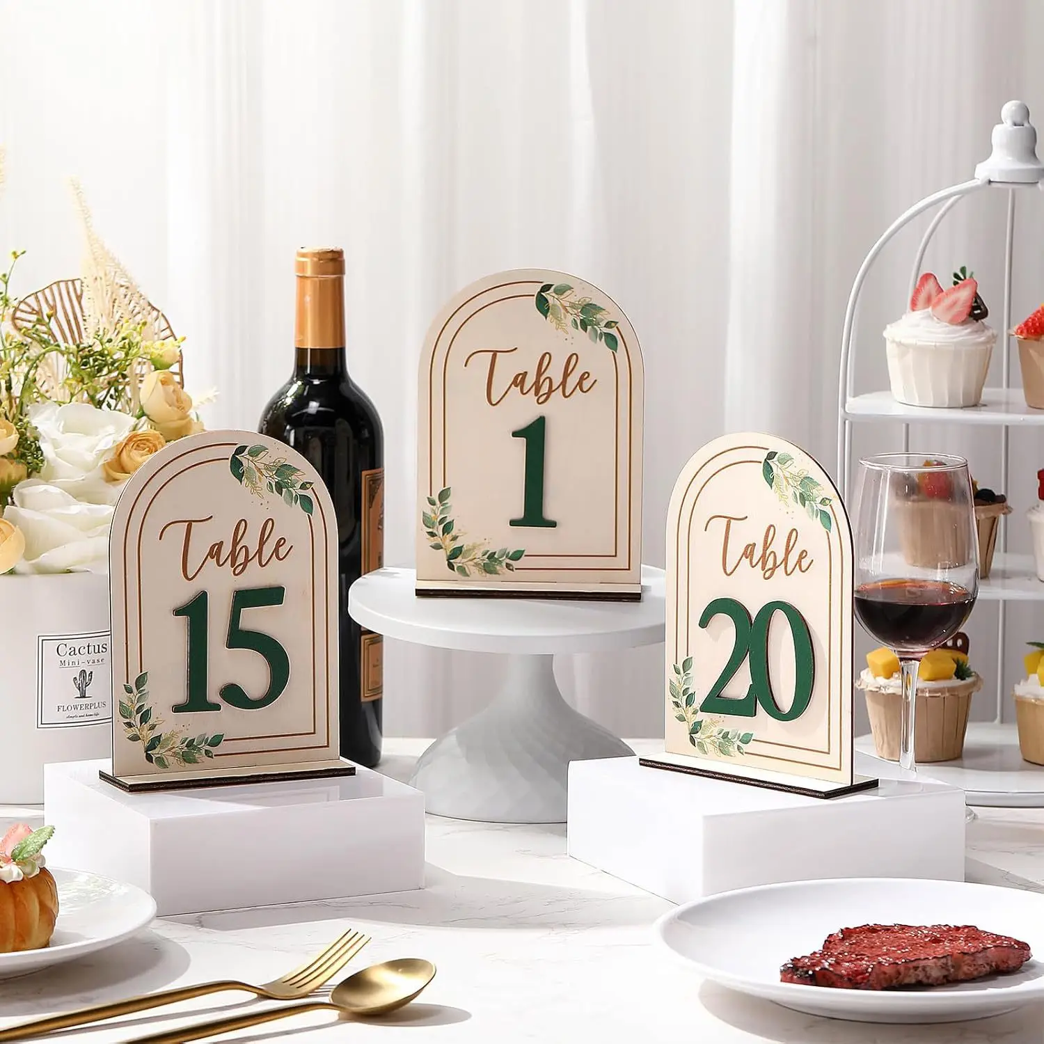

Wooden table number plates, Double Sided table numbers, Wedding decorations, Restaurant decors, Garden wedding party photo props