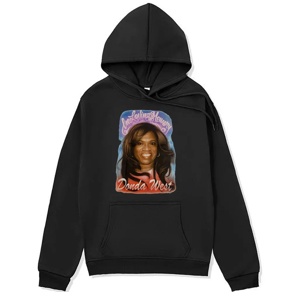 

Rapper Kanye West Mother Commemorative Hoodie Men's Women's Hip Hop Fashion New in Sweatshirts Oversized Streetwear Pullover