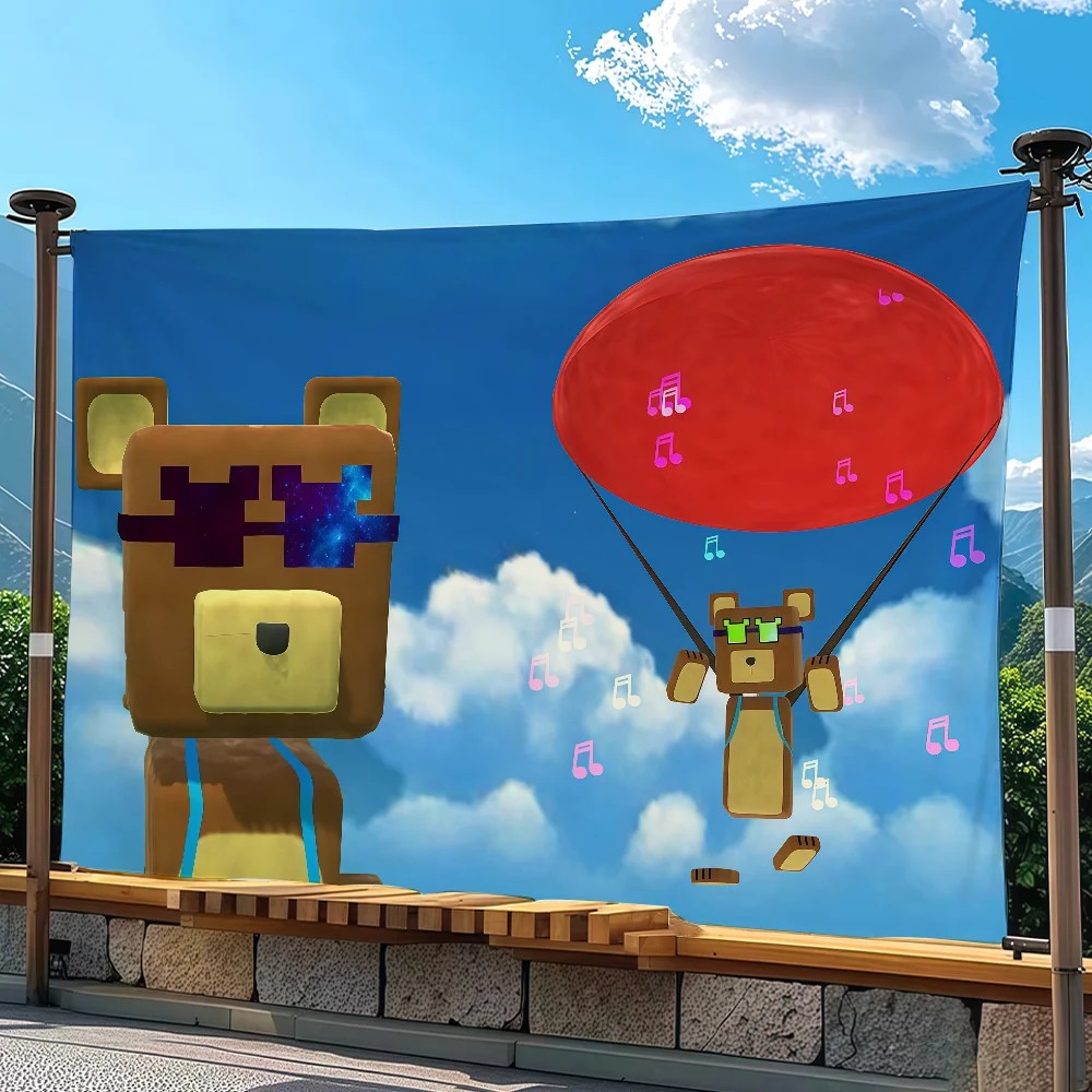 Game Flag For Sports Matches  Games Parade Rally Holiday Festival Backyard Balcony Club Bar Decor S-Super B-Bear A-Adventure