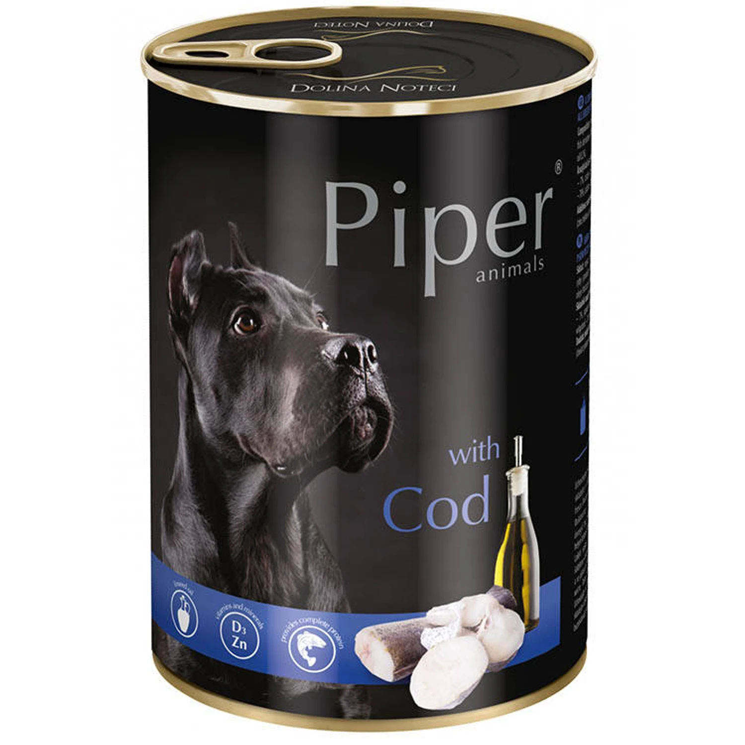 PIPER dog wet food with cod 400g