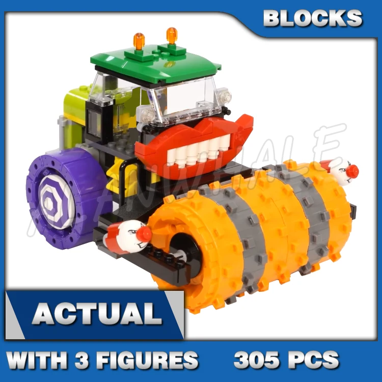 485pcs Super Fighter The Joker Steam Roller Rampage Batgirl Batwing Gotham 10228 Building Blocks Sets Compatible With Model