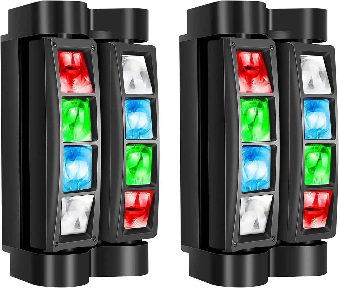 

Moving Head DJ Lights,Stage Lights for Parties, RGBW 8x3W LED Spider Lights, Sound Activated & DMX-512 for Party, Pub