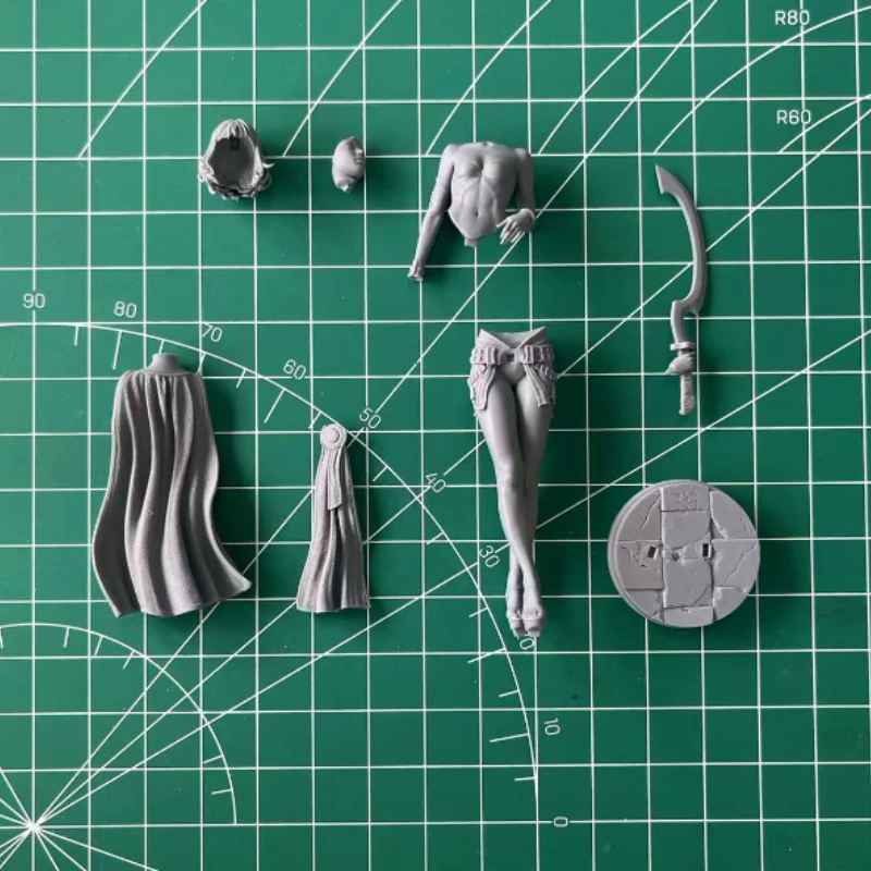 1/24 Scale Die-Cast Resin Figure Model Kit German Medieval Epic Queen Hobby Miniature Toys Unassembled and Unpainted DIY Diorama - Image 3