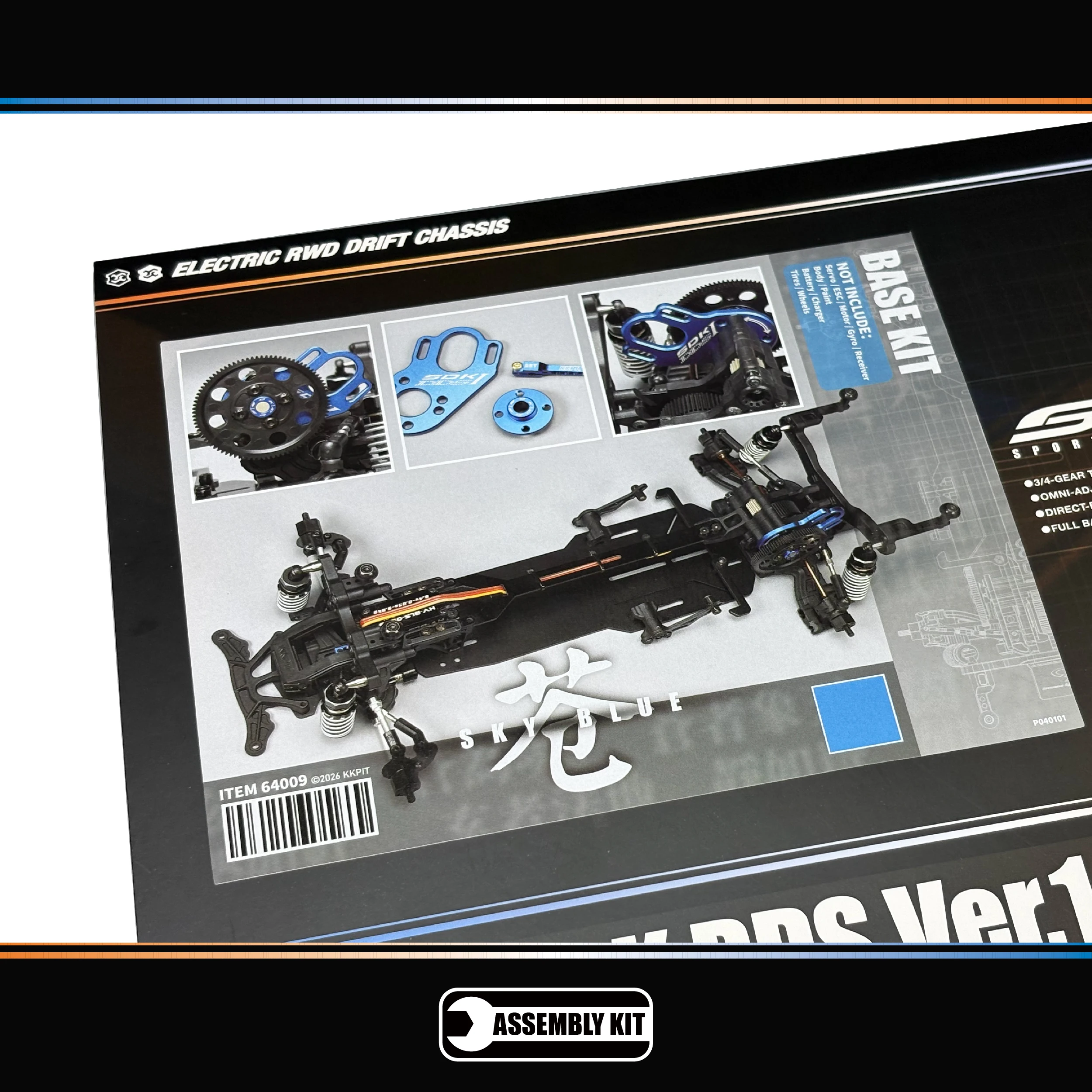 KKPIT SDK DDS Ver.1.0 1/10 Ele - Rc Drift Car Kit 评论和价格