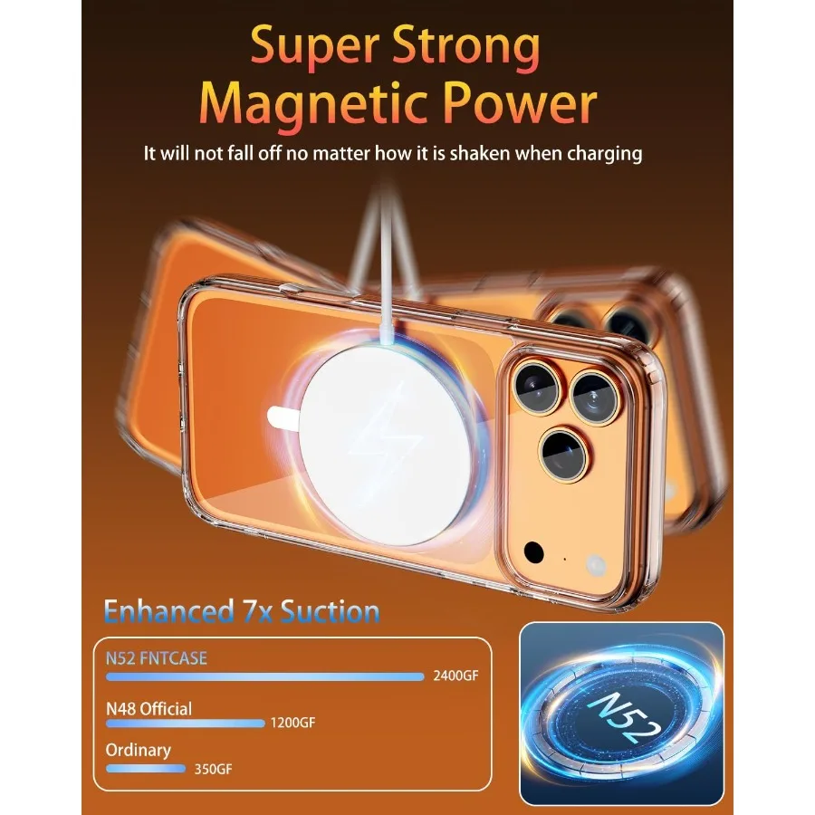 حافظة حماية مغناطيسية لهاتف iPhone 17 Pro مع توافق MagSafe توفر كاميرا كاملة بتصميم مضاد للاصفرار والصدمات #5