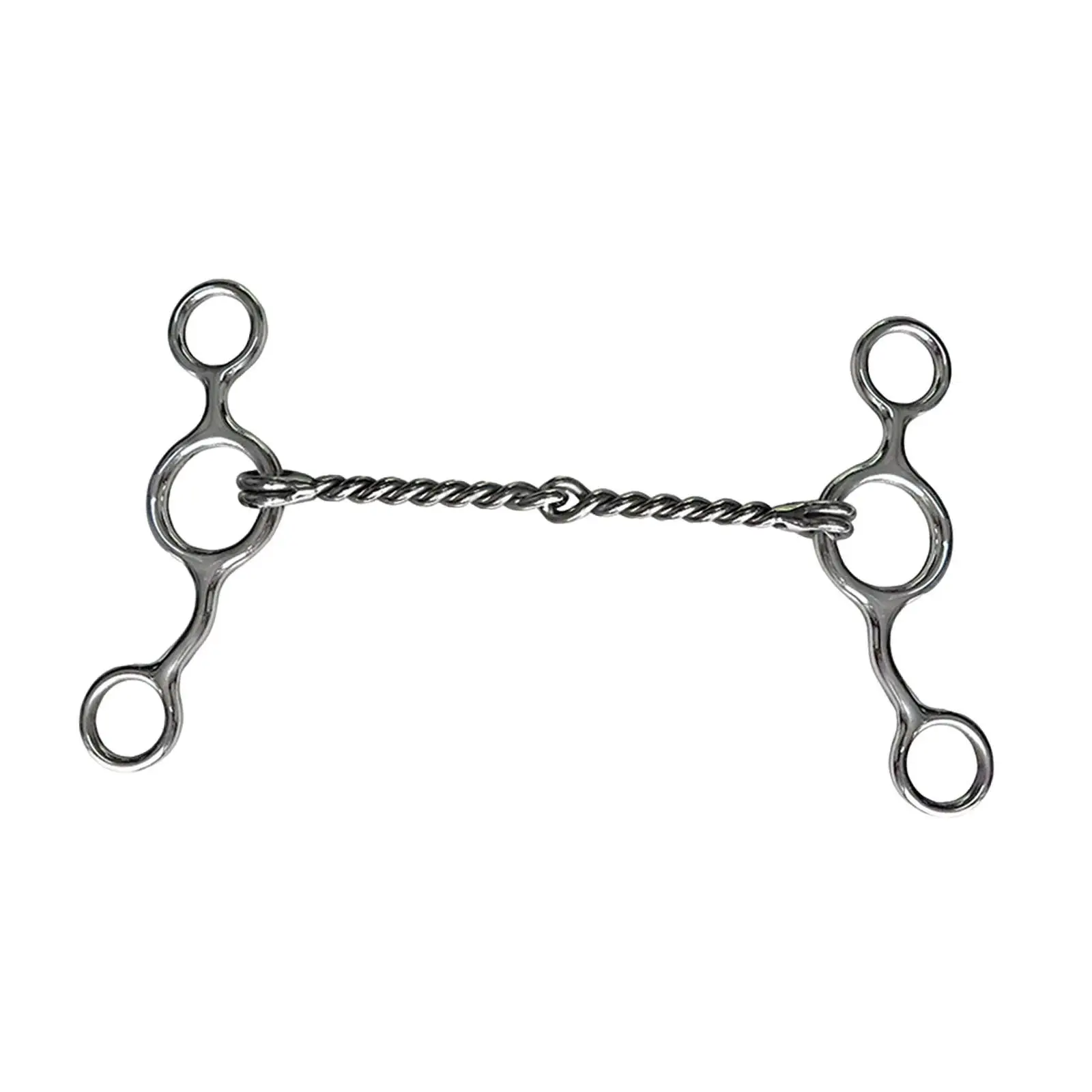 Leve aço inoxidável cavalo boca bit, Acessório Equestre, Outdoor Metal Snaffle Bit, Boca Equestre Bit