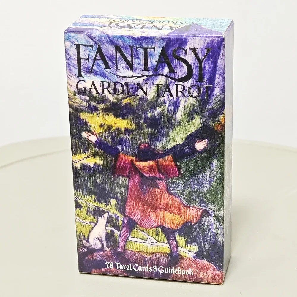 

Fantasy Garden Tarot 78 Pcs Cards In Rider-waite System Made with Ballpoint Pens In Eight Colors 10.3*6cm