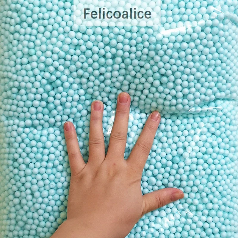 250 g/Beutel, 6–8 mm, runde Schaumstoffperlen für Schleim-Sofa-Füller und Flaschen-/Heimhandwerk, Geschenk, Dekoration, Füllung – Detail 3