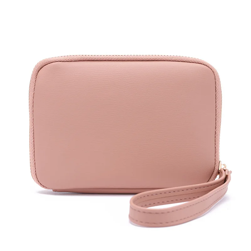 نموذج جديد حقيبة يد بسحاب متعددة الوظائف مطبوعة من البولي يوريثان عالية الجودة لجواز السفر، حقيبة تخزين بسحاب للعملات المعدنية للسيدات ذات سعة كبيرة f