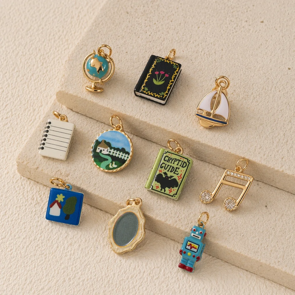Niedlicher, süßer, personalisierter Notizbuch-Tischradierer, DIY-Anhänger, Charms, Schmuckherstellung – Detail 1