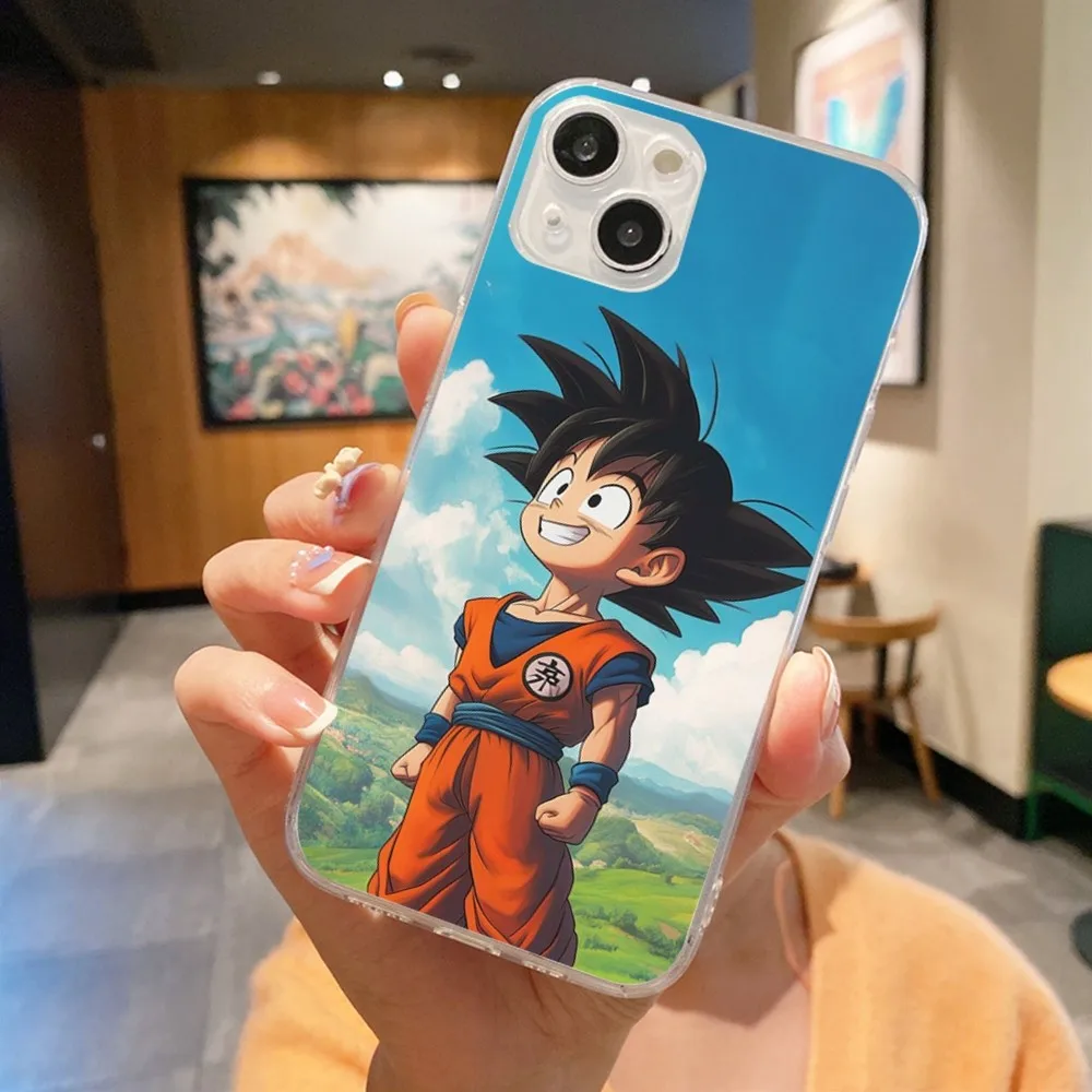 Anime D-Dragon Balls B-BZ Phone Case For Iphone 16 15 11 13 14 Pro Max 7 8 Plus X Xr Xs Max 16pro 12mini Transparent Cover