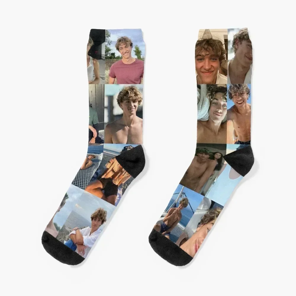 

Gavin Casalegno Socks Christmas floral gym kids Male Socks Women's