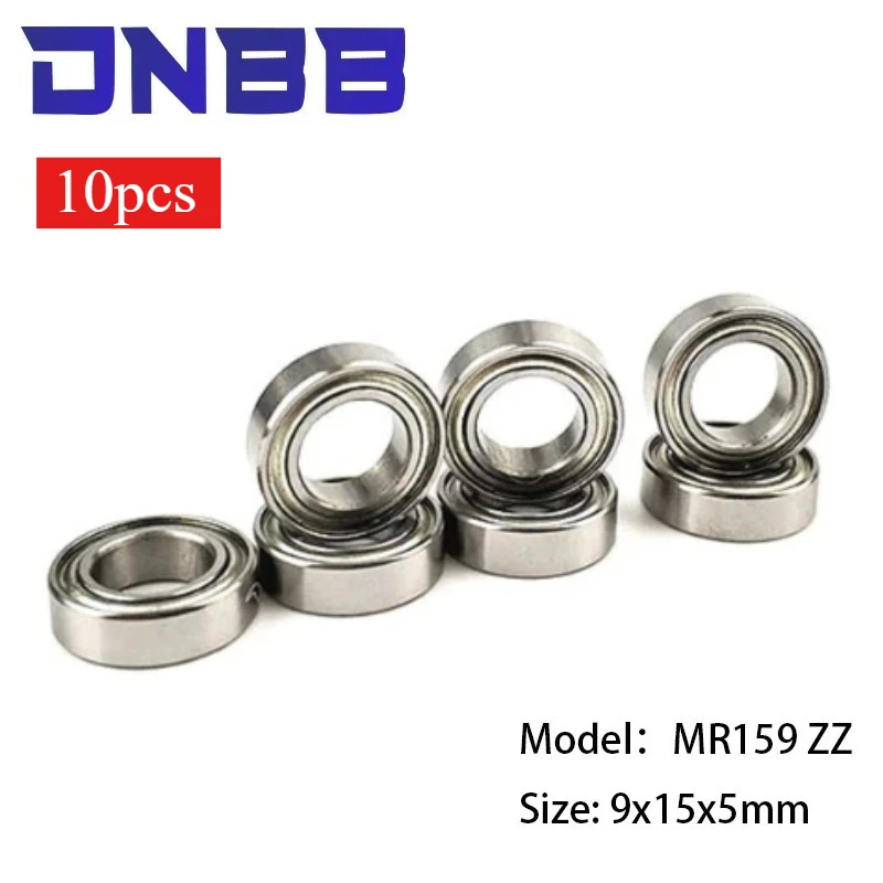 Veekaft 10pcs Bearings  ABEC-1 MR159ZZ  ABEC-3 MR159ZZ  size 9x15x5 Miniature Ball Bearing
