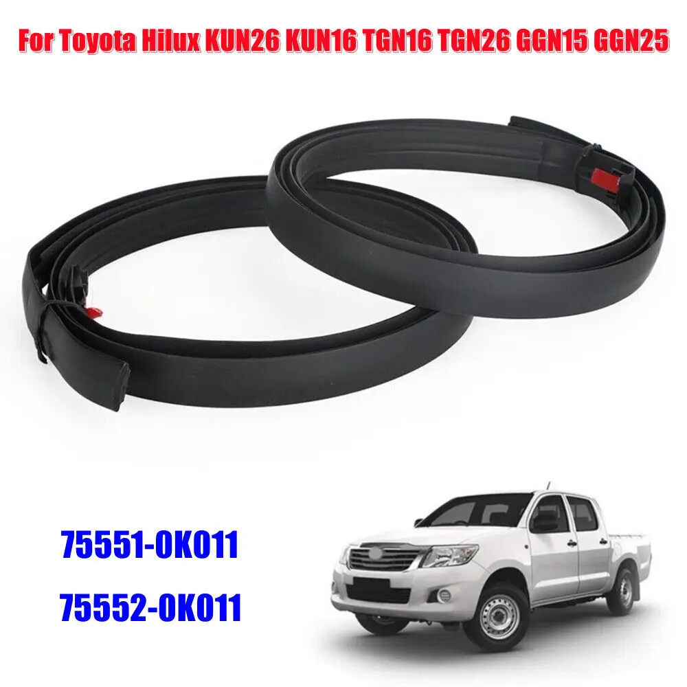 75551-0K011 75552-0K011 For Toyota Hilux KUN26 KUN16 TGN16 TGN26 GGN15 GGN25 Car Roof Drip Finish Moulding Seal Strips Trim Auto