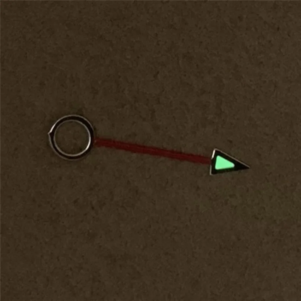 12,5 мм стрелки часов зеленые светящиеся стрелки GMT указатели для NH34 механизм мужские детали часов новый DIY