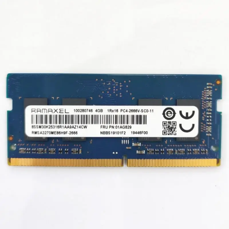 Ramaxel RAMS DDR4 4GB 2666MHz laptop memory ddr4 4gb 1Rx16 PC4-2666V-SC0-11 DDR4 RAMS 4gb 2666 notebook memory