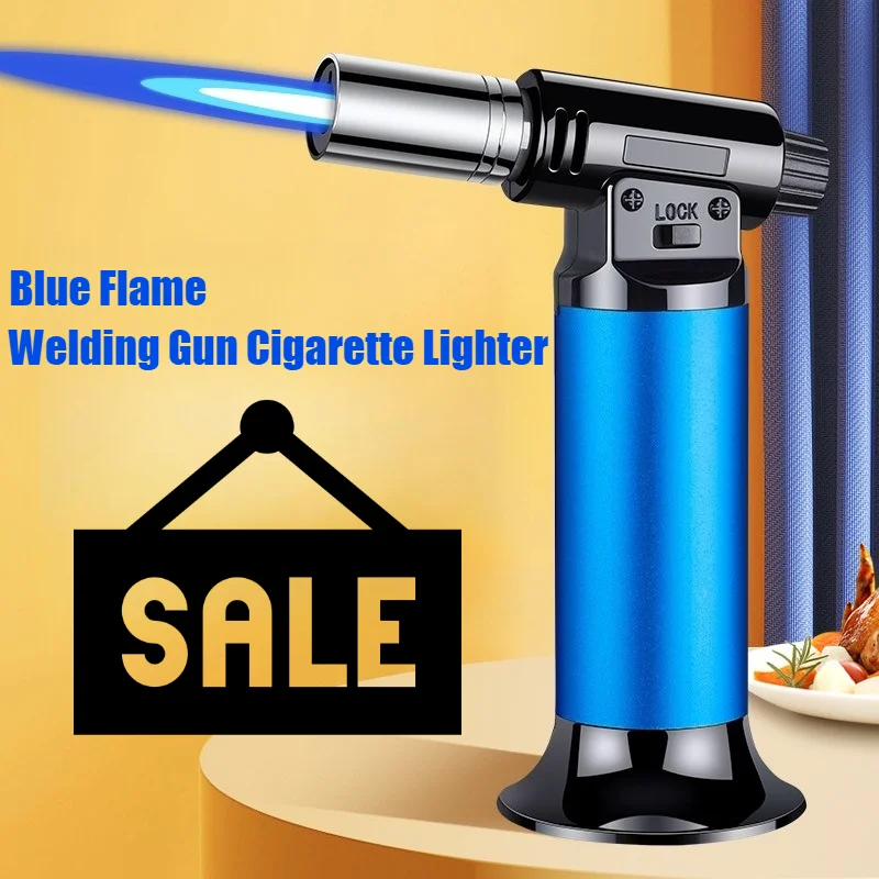 

2025 New Cigar Igniter Welding Gun Lighter Smoke Inflatable Musket Windproof Open Flame Cigarette Lighters & Smoking Accessories