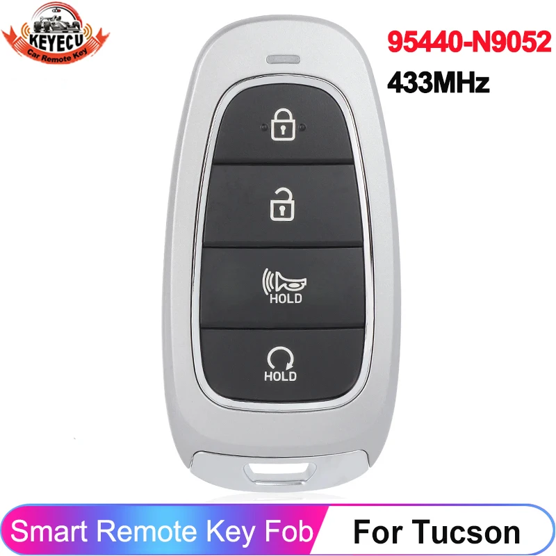 KEYECU 4 Buttons 95440-N9052 For Hyundai Tucson 2023 2024 FCC ID: TQ8-FOB-4F26 Smart 433MHz ID47 Chip Remote Key Fob