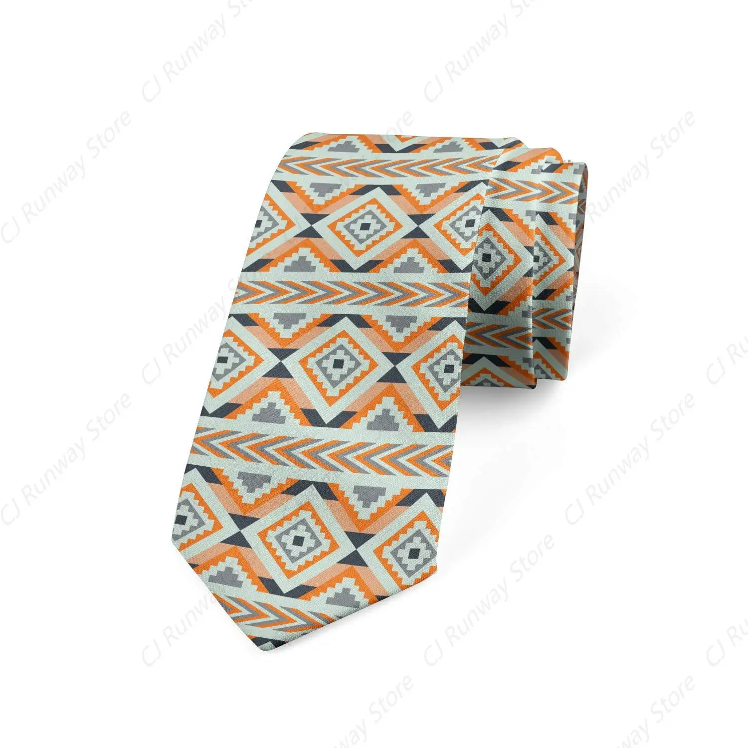 Necktie, Aztec Conceptual Arrows, Dress Tie, 3.7