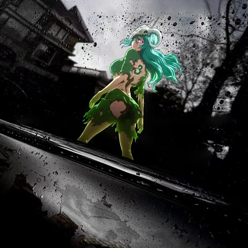 Car Sticker Bleach Cute Nelliel Anime Girl Decorat Decals For Body Windshield Fuel Cap Trunk Bumper Moto Laptop Ipad Accessories