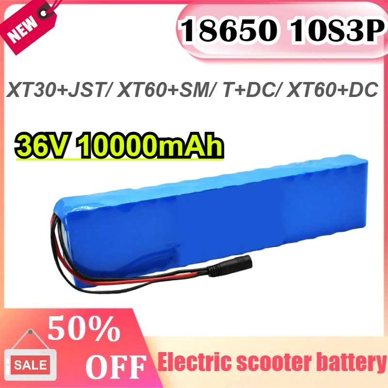 

18650 10S3P for Power Modified Bicycle Scooter Electric Vehicle 36V 10000mAh Rechargeable Lithium Battery Pack Scooter Balance