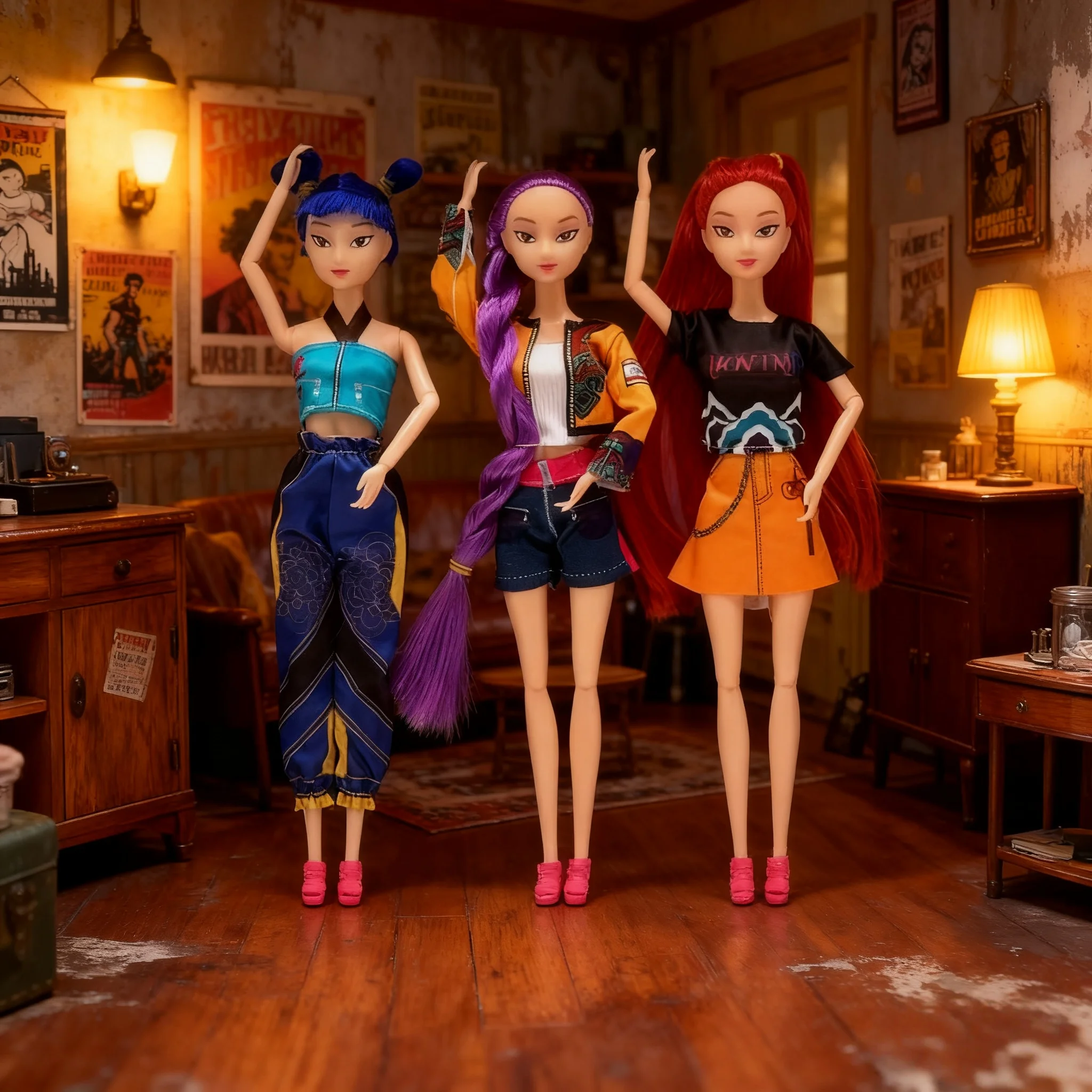 Kpop الشيطان هنتر عمل دمية جديدة K-POP الشيطان القاتل دمية من الفينيل رومي ميلا زوي هدية عيد ميلاد للأطفال سطح المكتب لعبة الديكور