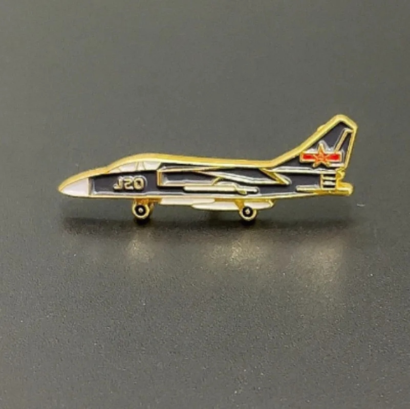 

Vintage Metal 3d Aviation Flight Fighter Badge Brooch Pin DIY Decoration