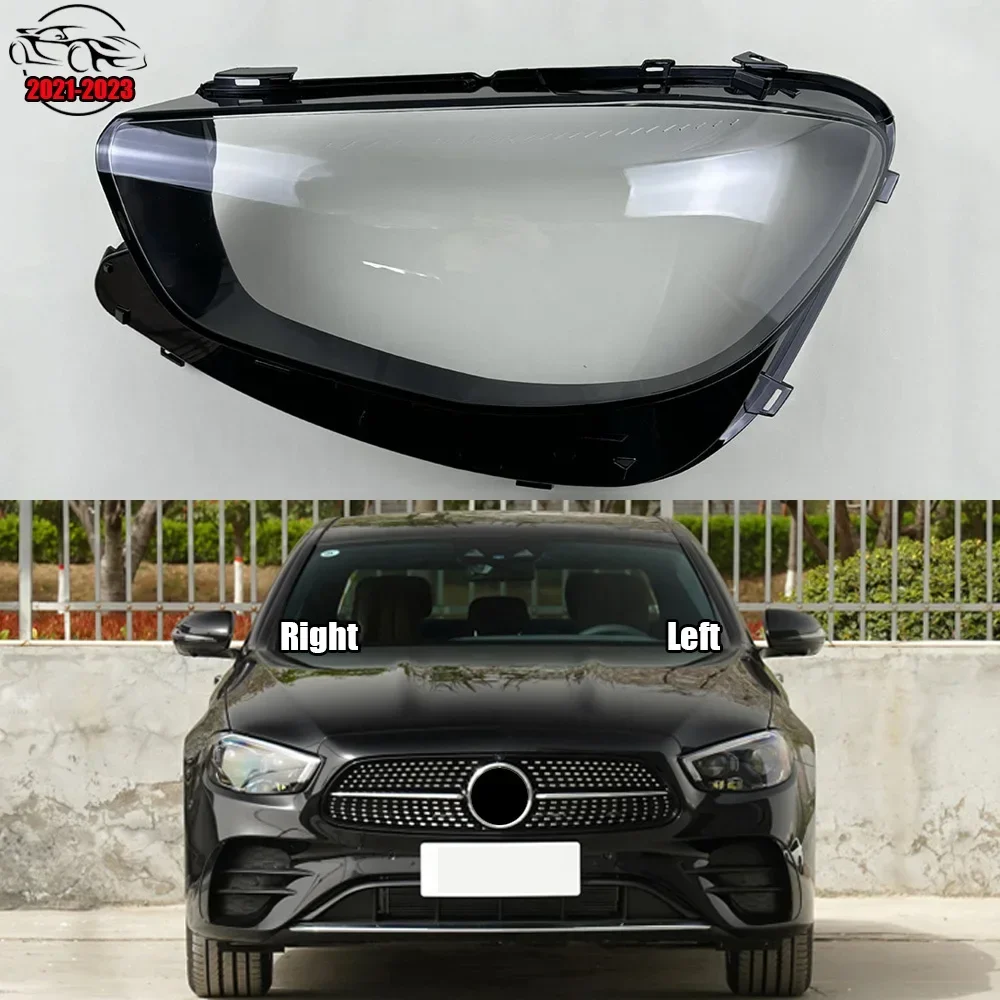 

For Mercedes-Benz E-Class W213 E260 E300 E350 2021 2022 2023 Headlamps Plastic Cover Lampshade Headlight Shade Headlamp Shell