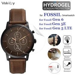 10PCS Soft TPU Hydrogel Protective Film for Fossil Gen 6 Gen 5E/Lte 42mm 44mm Smart Watch HD Clear Screen Protector