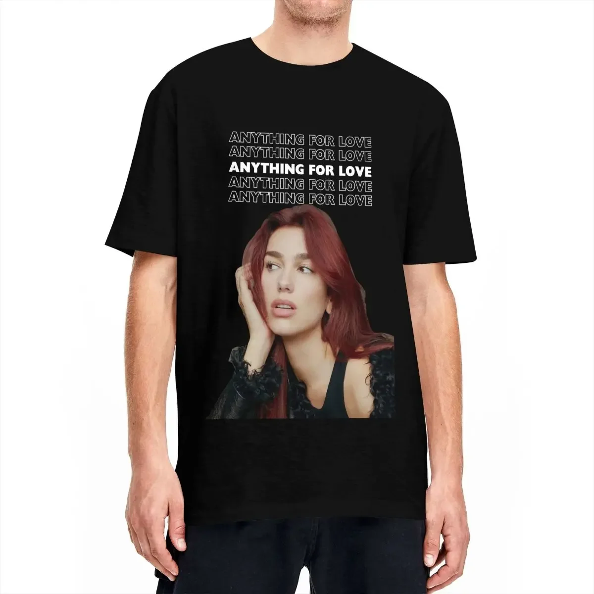 

Radical Optimism Anything For Love T-Shirt Men's Duas lipas Y2K Retro Cotton T-Shirts Summer O Neck Novelty Tee Shirt Clothes