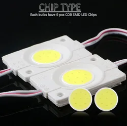 LED Module 12V COB Light Advertisement Design Sign Backlight Shop Banner Waterproof IP65 COB White Red Green Blue Yellow 10pcs