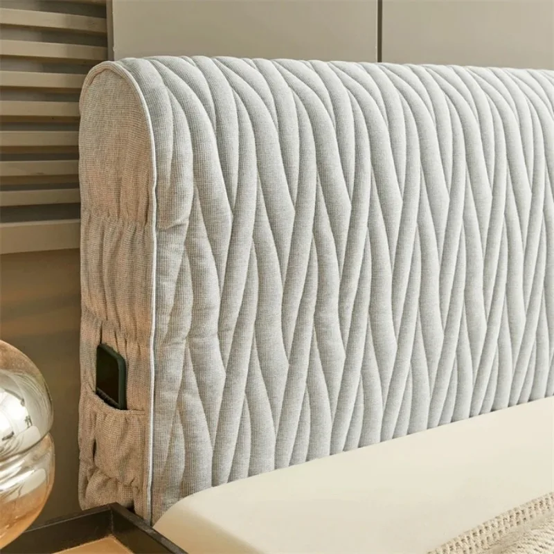 1 piece of luxurious old coarse cloth thickened double-sided usable full package headboard cover, headboard dust cover