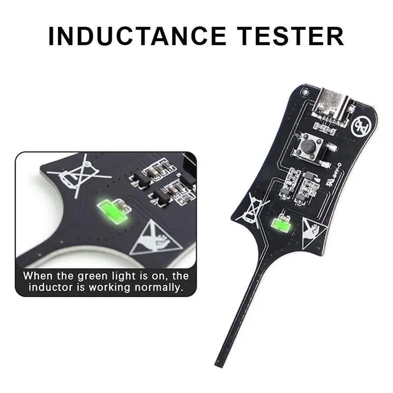 DC 5V Capacitance Inductance Tester Battery Sensing Board Repair Electromagnetic Induction Type C Quick Fault Tools