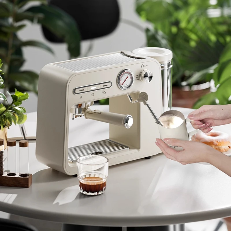 ST-693B Heim-Espressomaschine, kleine halbautomatische Dampfmilchaufschäumung, Hochtemperatur-Extraktion