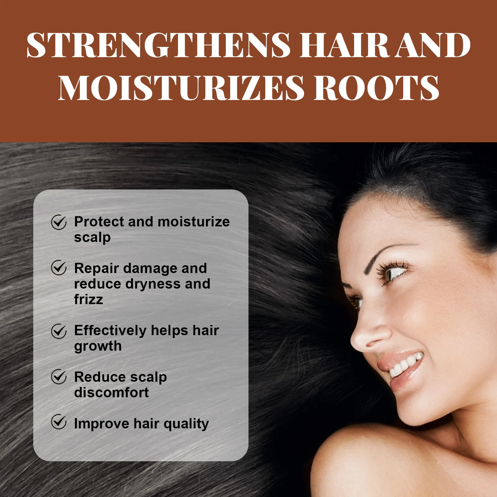 Hair Essential Oil Repair Damaged Strengthens Growth Keep Smooth Prevent Loss Scalp Treatment Reduce Frizz Batana Hair Care Oil