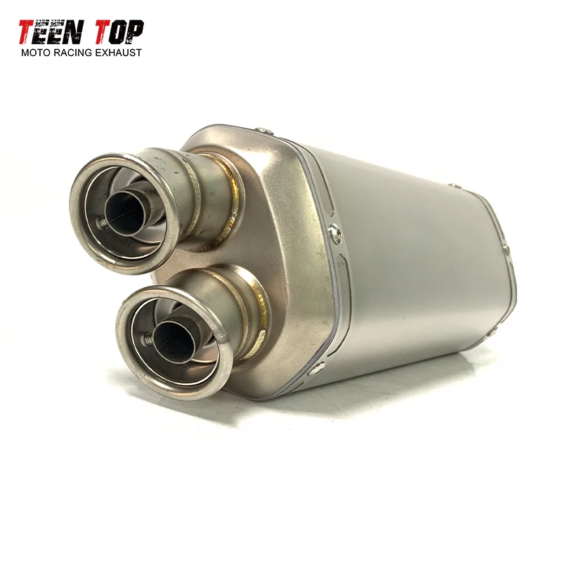 51mm Universal Motorbike Exhaust Muffler Versys650 TRK502X TMAX500 800MT R25 FZ6N Exhaust Tailpipe Escape Moto Muffler DB Killer - view 4