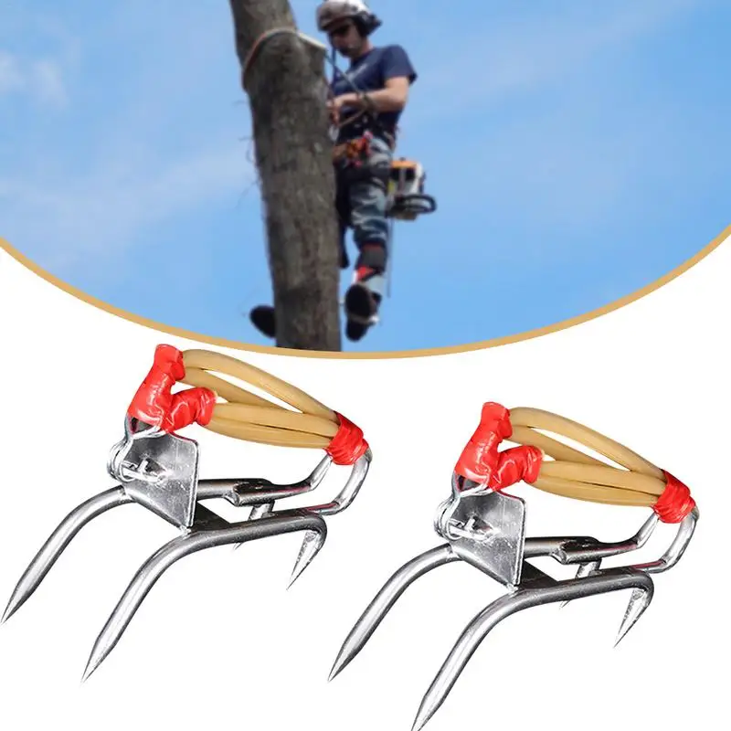 Tree Climbing Tool carbon steel Climbing Tree Shoes Pole Climbing Spikes For Hunting Observation Picking Fruit Climbing Tool
