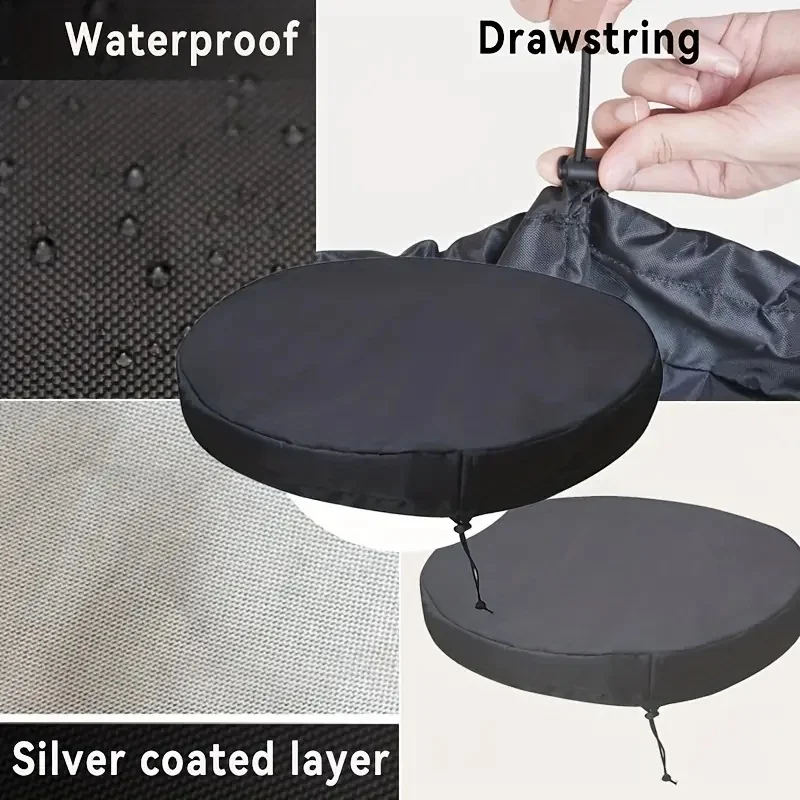 Gallon Diesel Bucket Cover Dustproof Sunscreen Waterproof Drawstring Design