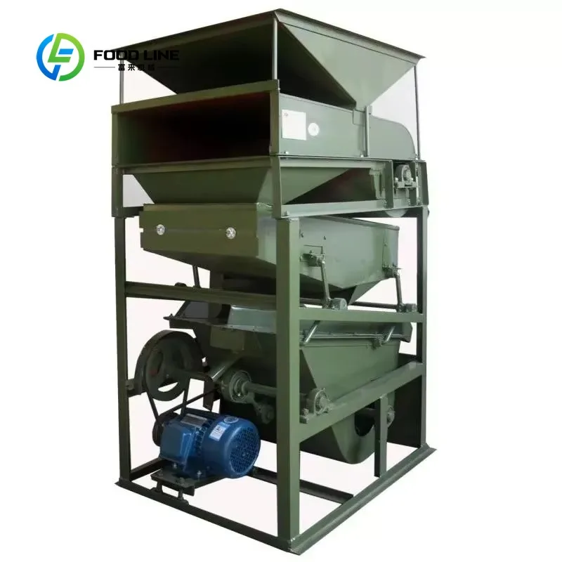 Customized 1500-2000kg/h Grain Cleaning Destoner Machine, Chinese Rice Millet Stone Removing Equipment for Farm Grain Processing